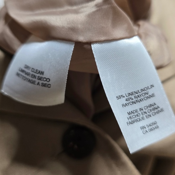 Kasper Linen Blend Short Sleeve Midi Dress Size 12 - Picture 10 of 16